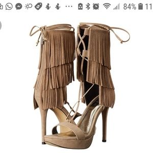 Lust for life brand fringed heels
